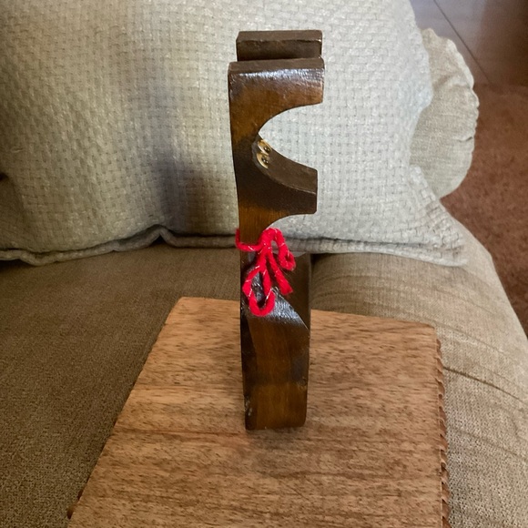 Wooden Reindeer Adorable Vintage - 8.5” Rustic Handcrafted Handmade - Picture 5 of 8